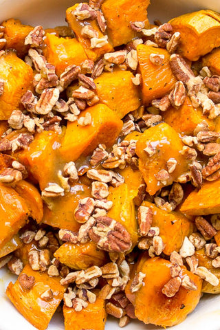 Crockpot Maple Pecan Sweet Potatoes