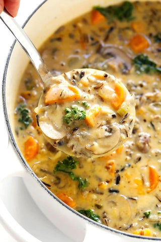 Crockpot Autumn Wild Rice Soup
