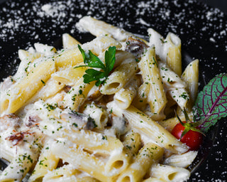 Chicken alfredo with pasta