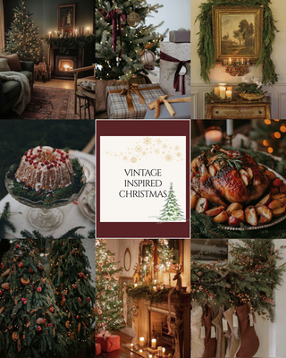 Vintage Christmas Party Kit | 20-Page Printable Planner | Decor, Recipes, Shopping Lists, Activities & Coloring Pages - Birch Home Market