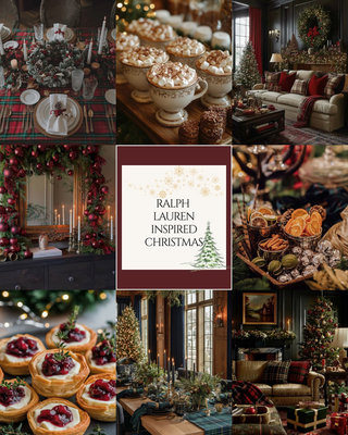 Ralph Lauren Christmas Party Kit | 20-Page Printable Guide | Decor, Recipes, Shopping Lists, Coloring Pages, Holiday Planner - Birch Home Market