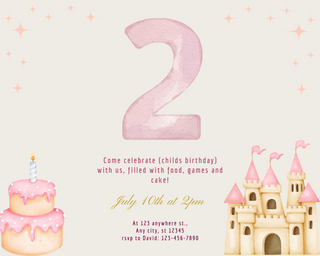 Princess Birthday Party Kit | Pink Fairy Tale Party Decor | Editable Canva Template | Girl’s Birthday Printable Bundle - Birch Home Market